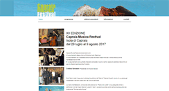 Desktop Screenshot of capraiamusicafestival.it